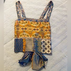 Women’s silk crop top, Dress Forum, size large